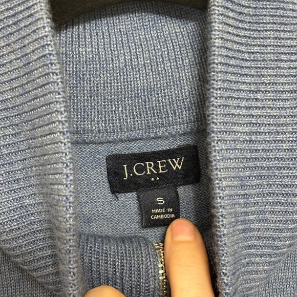 J. Crew Factory Men’s Machine-Washable Merino Wool-Blend Half-Zip Sweater - S - Picture 3 of 5